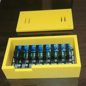 Case for an 8 channel Solid State Relay Board