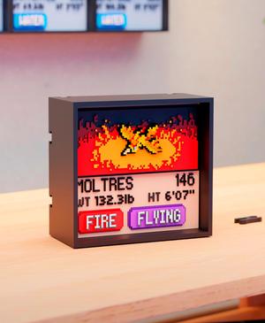 #146 Moltres - Pixel Voxel Art Frame (No support, 3MF included)