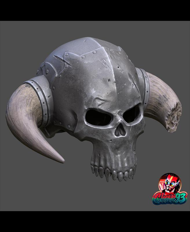 Skull Warrior Helmet wearable /Cosplay