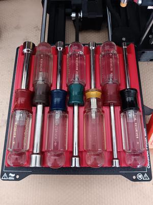 Gridfinity Nut Driver Organizer