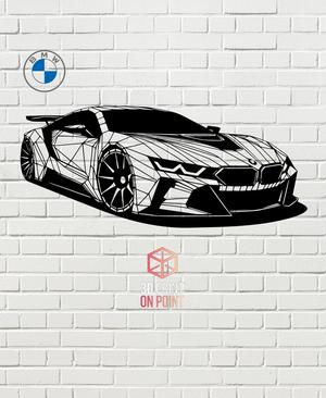 BMW GT LOW POLY - 2D WALL ART