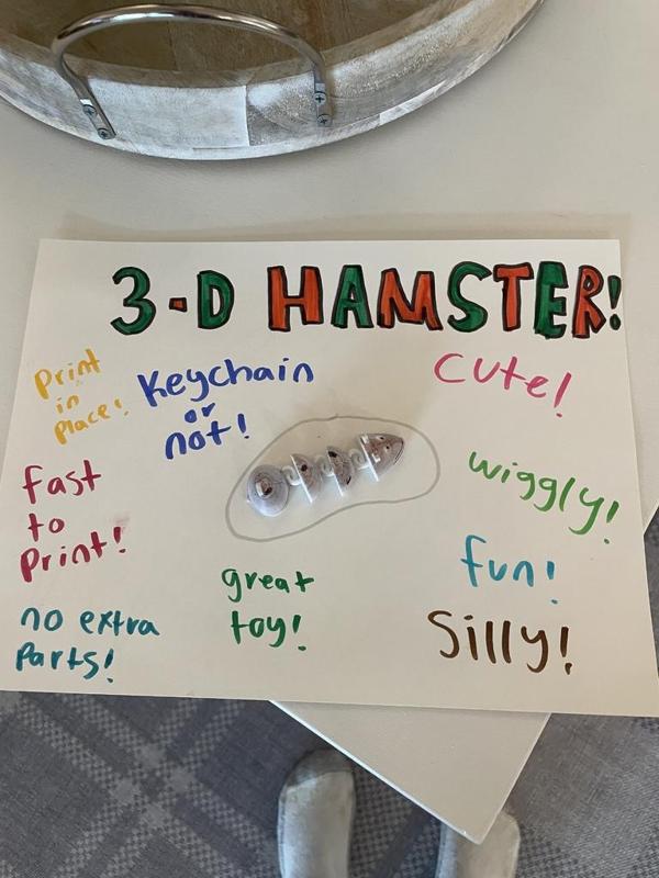 wiggly hamster keychain or no keychain.