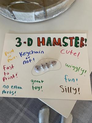 wiggly hamster keychain or no keychain.