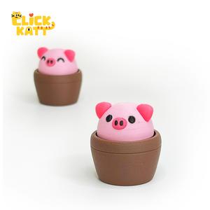 Piggy Pot - Clicker Fidget Toy Keychain