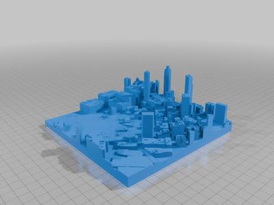  3D Model of Atlanta, Georgia, USA (sample)