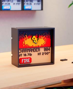 #004 Charmander - Pixel Voxel Art Frame (No support, 3MF included)