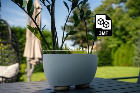 31cm / 12in Oval Pot with Drainer