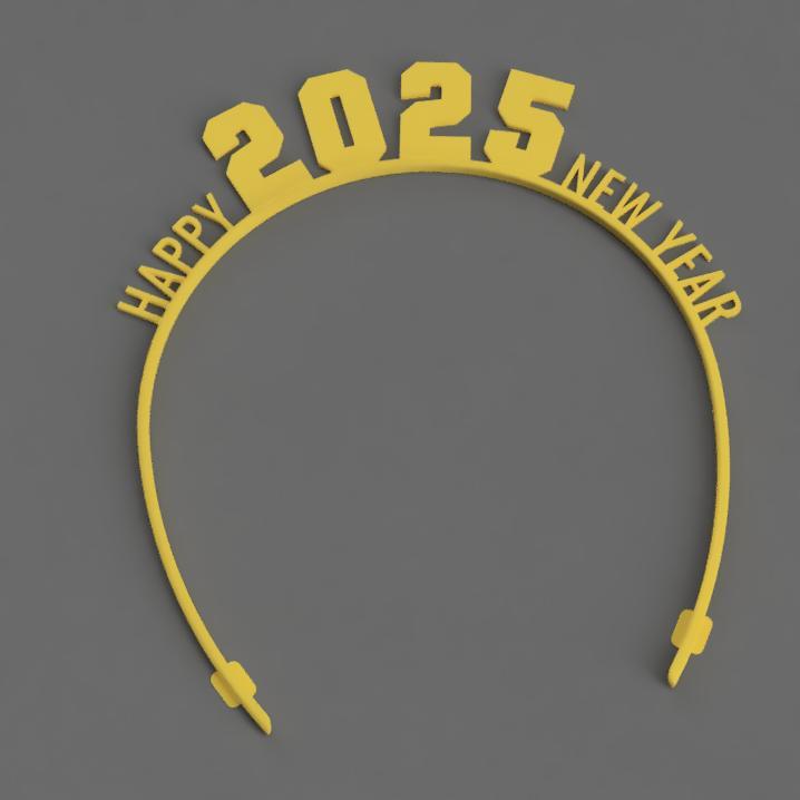 2025 Headband – Festive 3D Hair Accessory for the New Year