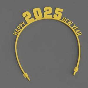2025 Headband – Festive 3D Hair Accessory for the New Year