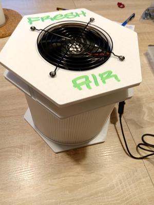 Air Purifier with single filter and a 120mm Fan