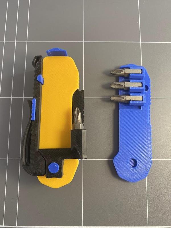 FoldX - Foldable multi-tool - Screw bit tool-head and holder