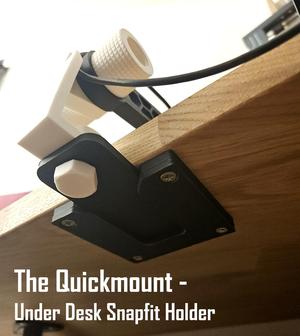 The Quickmount - your under desk snapfit holder