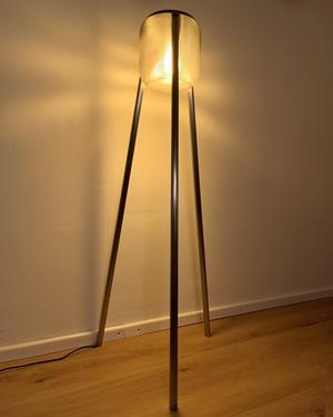 Umea industrial - a floor lamp with steel/copper/aluminum pipes