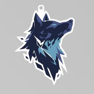 MINIMALIST WOLF KEYCHAIN
