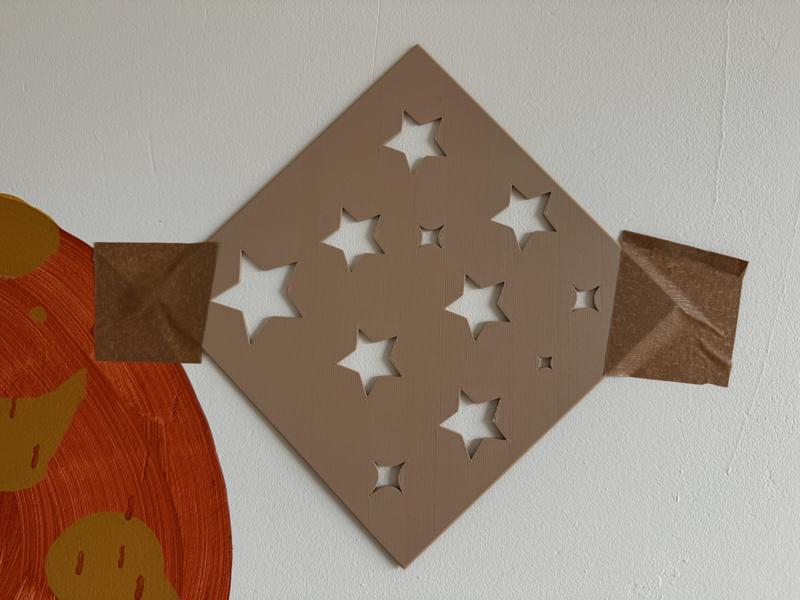 Stars stencil