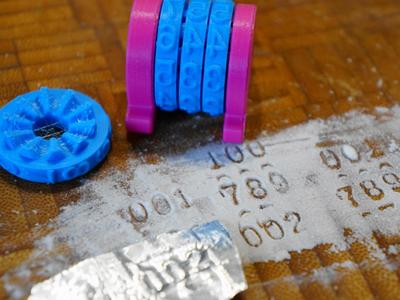 Stackable number stamp / counter