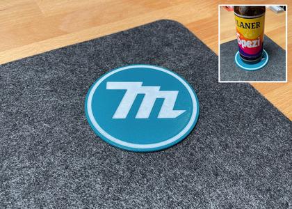Makita "M" as coaster