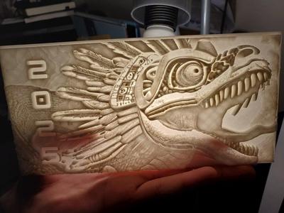 Litho Chinese New Year  Quetzalcoatl 2025