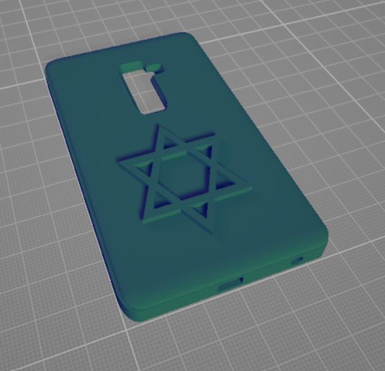 LG Smartphone case with star of david
