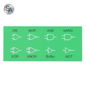 Logic gates  stencil