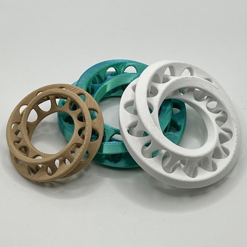 Fidget Interlocking Möbius Bands Illusion Dimensional Strips