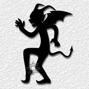 demon shadow wall art halloween devil decor