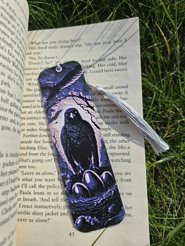 Warden of the Nest – 3D Printed Bookmark (HueForge Multi-Color Design)