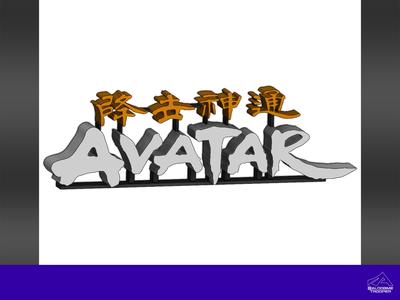 Avatar (Nickelodeon) 3D logo