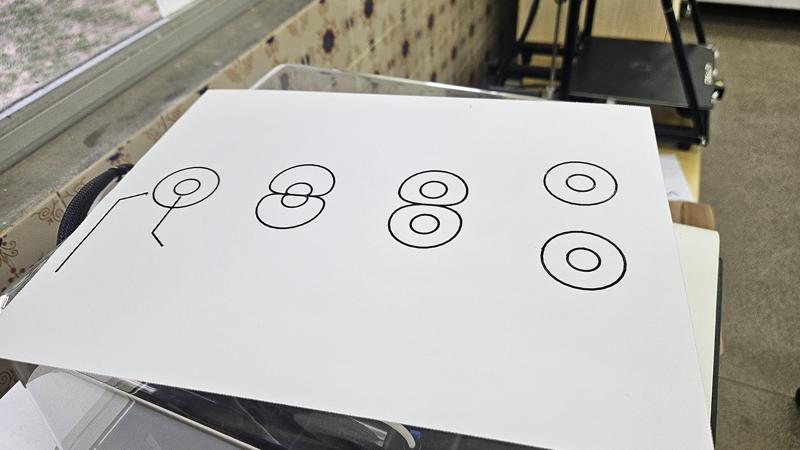 Tactile image: asexual reproduction (binary fission)