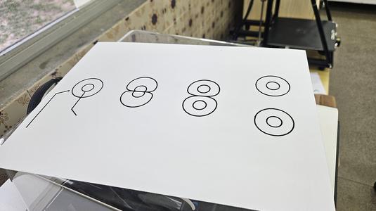 Tactile image: asexual reproduction (binary fission)