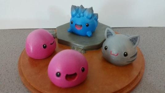 Slime Rancher - Pink Slime, Tabby Slime and Rock Slime