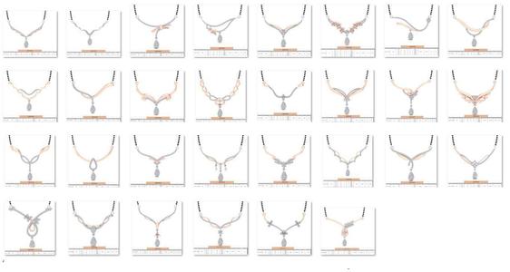 30 Rose Pendant 3dm stl bulk collection