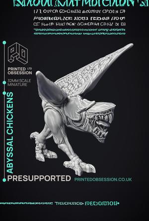 Abyssal Chickens - 3 Models - Small Creatures - Pre Supported - D&D 