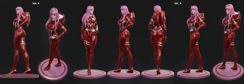 Zero Two From Darling In the FranXx