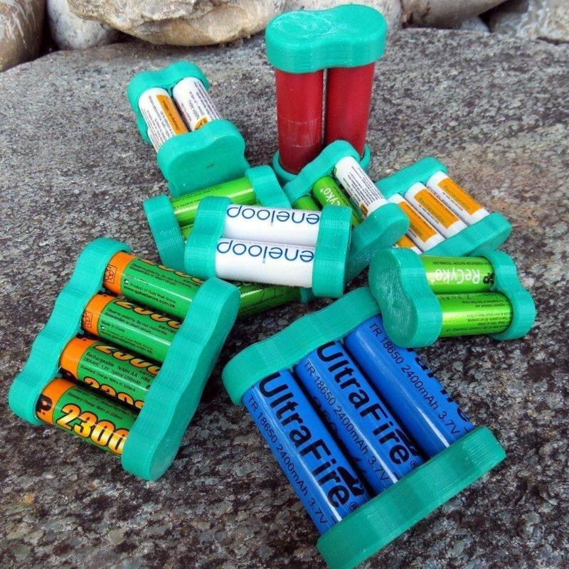 Battery caps for AA, AAA, 18650 and other cell types