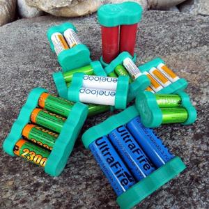 Battery caps for AA, AAA, 18650 and other cell types