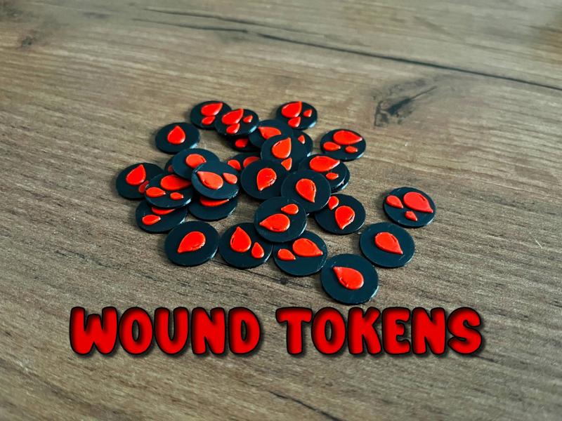 Wound Tokens for Games 