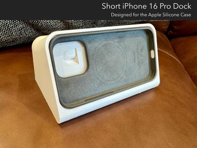 Short iPhone 16 Pro with Case Dock Open Source