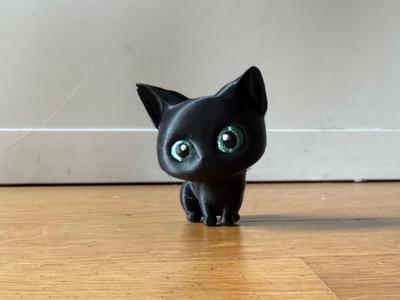 Cute Black Cat - Printmon