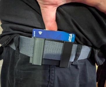 Hidden wallet. Anti theft card holder