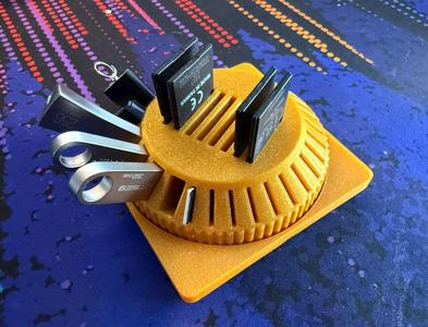 Gridfinity USB, MicroSd, SD Carousel