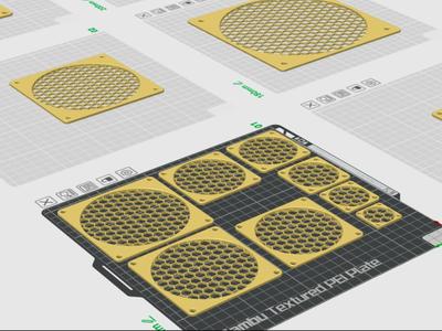 Fan Grill Cover - All Sizes - High Airflow