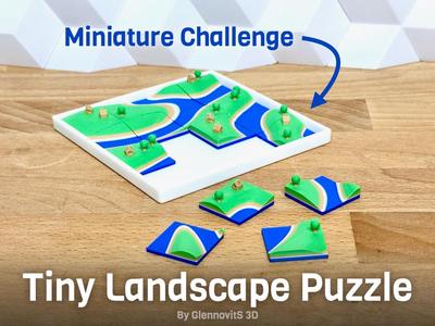 Tiny Landscape Puzzle (terrain map brain teaser)