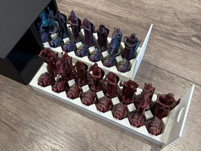 Chess Piece Set Box / Drawers