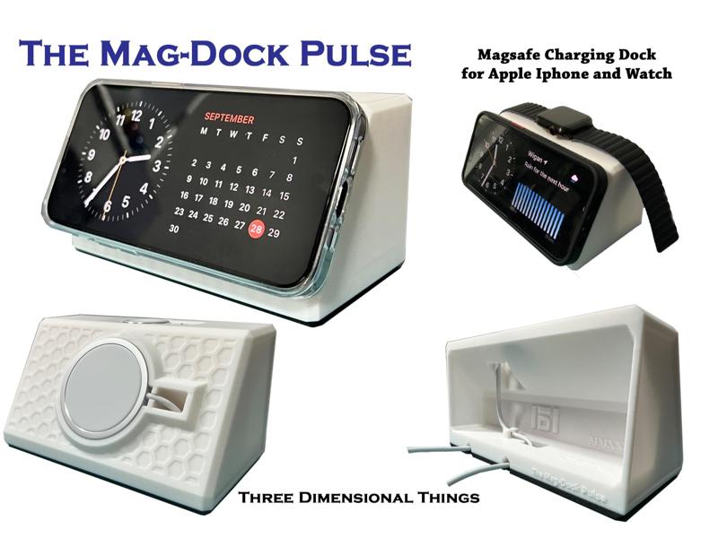 MagDock Pulse - Magnetic Phone/Watch Charging Dock