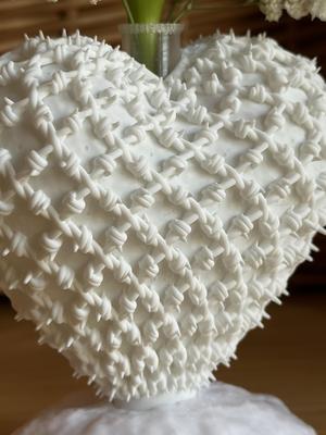 Barbed Wire Heart Flower Holder