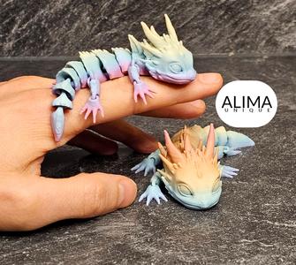 Cute little baby dragon - articulated