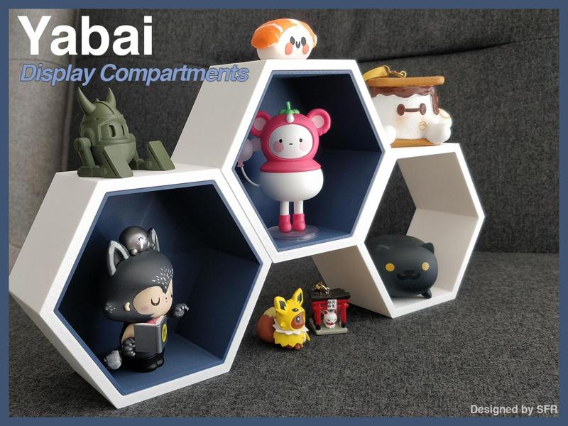 Yabai: Hexagon Display Shelf / Compartment