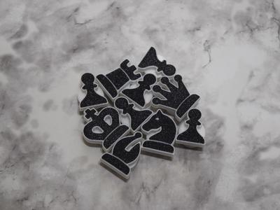 Chess Croc Charms (Black)