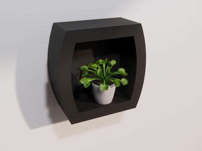 Rhomboid Floating Shelf